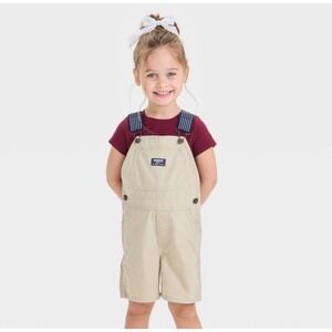 Oshkosh B'gosh Toddler Girls' Chino Shortalls 4T